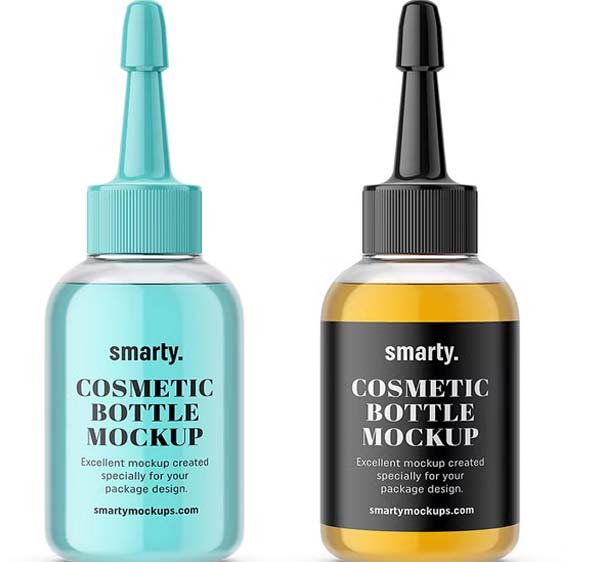 Editable Dropper Bottle Mockup Download